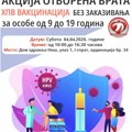 Otvorena vrata za HPV vakcinaciju u subotu u Domu zdravlja Niš