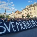 Protest "Sve mora da stane" u Novom Sadu - blokada prometne raskrsnice