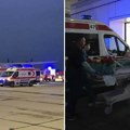 Dramatičan snimak sa aerodroma u Batajnici: Pogledajte kako su transportovani povređeni iz diskoteke u Kočanima