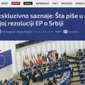N1: Nikad oštrija rezolucija Evropskog parlamenta o Srbiji