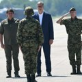 Prikaz novih sredstava Vojske Srbije na aerodromu u Batajnici, prisustvuje Vučić