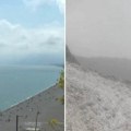 Turisti za 1. maj otišli do omiljenog letovališta: Dočekao ih šok prizor, kupali se u moru i grudvali na snegu