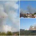 Veliki požar oko naselja u Primoštenu! "Vatra se proširila za 10 minuta" Hitno preusmerena tri kanadera sa Dinare, građanima…