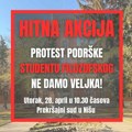 Протест студената испред Прекршајног суда у Нишу: Почиње суђење колеги са Филозофског факултета