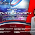 Kurir specijal „Ujedinjena Srbija – narod odlučuje”: uživo iz Hale sportova „Ranko Žeravica” i studija Kurir televizije…