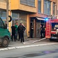Požar u ulici Kralja Petra Prvog u Leskovcu