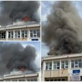 (Видео) Матуранти запалили школу Прослављали крај године, па бакљама запалили зграду