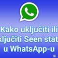 Kako uključiti ili isključiti Seen status u WhatsApp-u