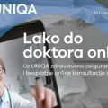 Uz UNIQA osiguranje, lako do doktora online