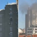 Drama na Zvezdari: Gori poslednji sprat solitera na Konjarniku (Video)