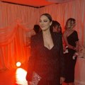 Prvi put u javnosti nakon porođaja: Aleksandra Prijović došla na svadbu Uroša Živkovića (foto)