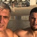 Miroljub Petrović sreo bivšeg fudbalera Partizana u Izraelu, slikali se u moru: "Buduća zlatna kopačka sveta"
