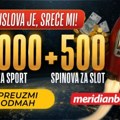 500 spinova + 5.000 dinara za početak avanture – to može samo Meridian