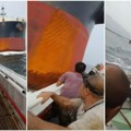 Teretni brod punom brzinom udario u ribare, voda gutala palubu - pogledajte trenutak udara (video)