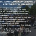 AJS: 10 najvećih javnih skupova u prvoj polovini godine u Srbiji