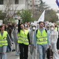 U Loznici protest studenata u blokadi