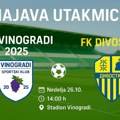 FK Vinogradi dočekuju Divostin – nedelja u 14 časova