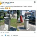 Bizarna scena sa spomenikom u Kosjeriću postala hit: „Deca ga vrte kako hoće“