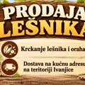 Prodaja lešnika i usluge krckanja lešnika i oraha u Ivanjici