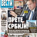 Čitajte u “Vestima”: Nova pretnja za Srbiju