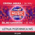 “SPRING MUSIC WEEKENDE“ na Letnjoj pozornici Crvena jabuka i Željko Samardžić