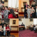 (Foto) Mali Banaćani posetili Patrijaršiju, Novozarčane ugostio patrijarh Porfirije