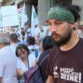 Bjelić na protestu: Ovo je poslednji institucionalni mehanizam