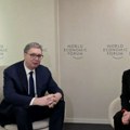 Vučić se sastao sa Martom Kos u Davosu