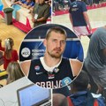 Jokić ima vatrenu podršku u Pioniru: Ognjena i Ignjat iz prvog reda bodre tatu