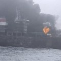 Stravičan sudar brodova kod britanske obale: Zapaljen tanker, nestao član posade kontejnerskog broda (foto/video)