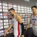 (VIDEO) Košarkaši Srbije utučeni prošli pored novinara…