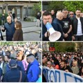 (Video, foto) Protest građana protiv brutalnog ponašanja policajca prema starijem čoveku. Lider naprednjaka Vučević zajedno sa…