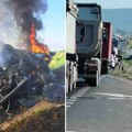 Posle tragedije na putu Irig-Ruma uklonjeni kamioni: Jedan vozač poginuo, drugi teško povređen