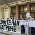 U Nišu, opet, protest zbog oduzimanja dozvola za rad departmanima Filozofskog fakulteta