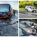 Teška saobraćajka kod Mladenovca Direktan sudar automobila i autobusa povređeno 29 putnika, evo kako izgleda mesto sudara…