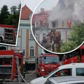 Drama na Dedinju! Prve slike i snimci požara u ambasadi Pakistana: Vatra guta krov i kulja kroz prozore!