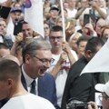 U Kragujevcu počeo predizborni skup liste „Aleksandar Vučić – Ujedinjena Srbija“
