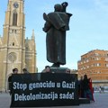 Antiratni protest na Trgu slobode: Interventna policija legitimisala učesnike nakon skupa