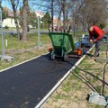 Karađorđev park: Nova trim-staza dobija završni sloj, repariraju se sve klupe