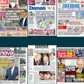 Naslovne strane sutrašnjih novina: Prelistavanje štampe za nedelju, 10. avgust 2025. godine