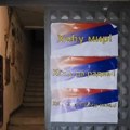 Plakati sa srpskom trobojkom širom severnog dela Kosovske Mitrovice (video)