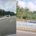 (Видео) Језиво дивљање на "милошу великом"! Шлепером јурио у контрасмеру, па попио пријаву: Полиција сад тражи и возача…