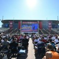 Svi uz "orlove" ispred Štark arene! Grad Beograd organizovao gledanje finala između Srbije i Nemačke! (foto)