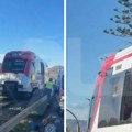 Sudar voza sa dizalicom u Španiji: Uzrok incidenta nije iskakanje iz šina (video)