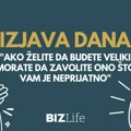Izjava dana: „Ako želite da budete veliki, morate da zavolite ono što vam je neprijatno“
