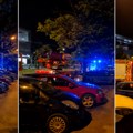 Požar u stambenoj zgradi u Novom Sadu: Vatrogasne ekipe na terenu (video)