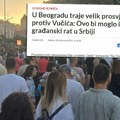 Hrvati se nadaju građanskom ratu u Srbiji! Likuju i poručuju: "u Beogradu traje veliki protest protiv Vučića"