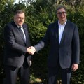 Vučić: Ponosan na našu saradnju i zajedničku borbu; Dodik: Važno da RS i Srbija imaju jedinstven stav FOTO