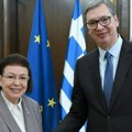 Вучић са министарком културе Грчке о даљем унапређењу сарадње у области културе: "Делимо искрено пријатељство"