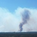 (Foto, video) Snimak požara u Deliblatskoj peščari iz drona! Vidi se i iz Bele Crkve, zahvaćeno 2.500 hektara šume